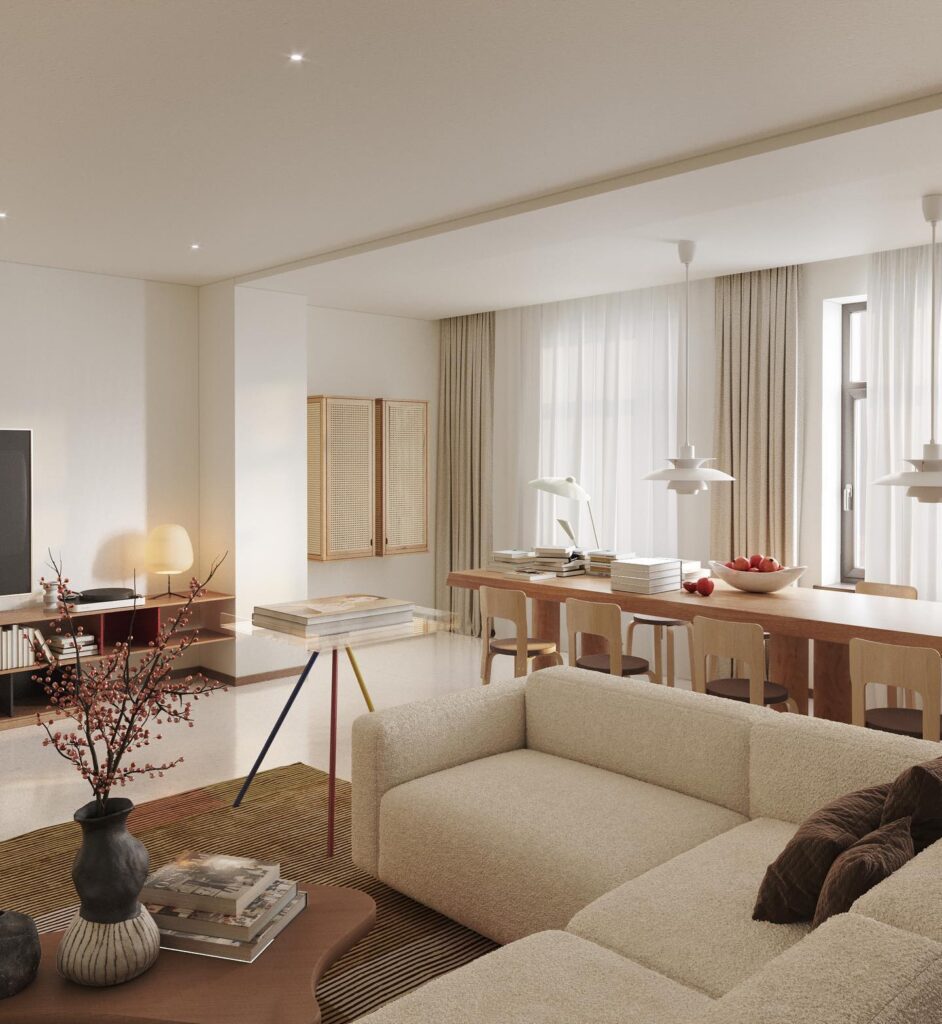 Cozy and Elegant Living Room Designed By Sivak+Partners