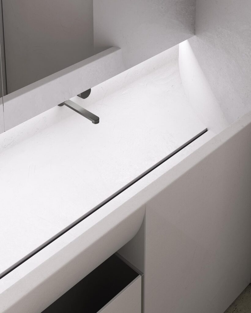 A Minimalist Interior Design Featuring Clean Lines And Geometric Shapes