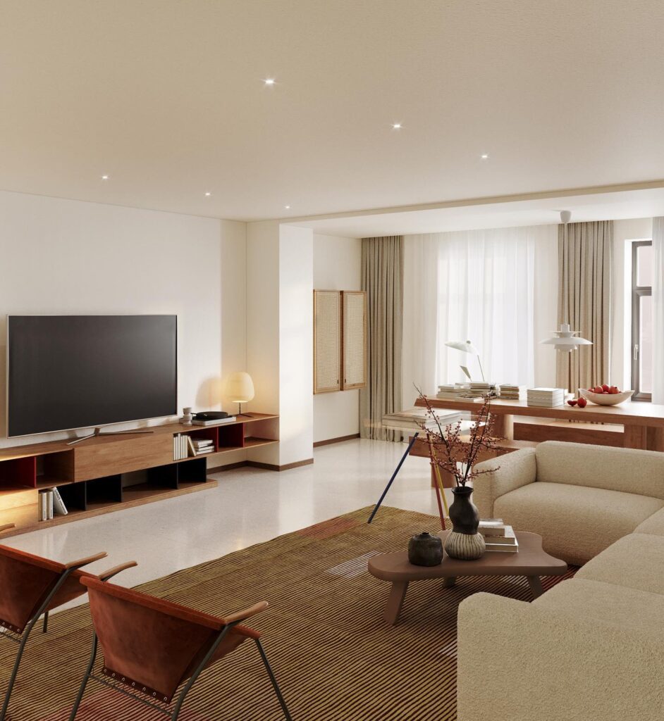 Minimalist Living Room Designed by Sivak+Partners