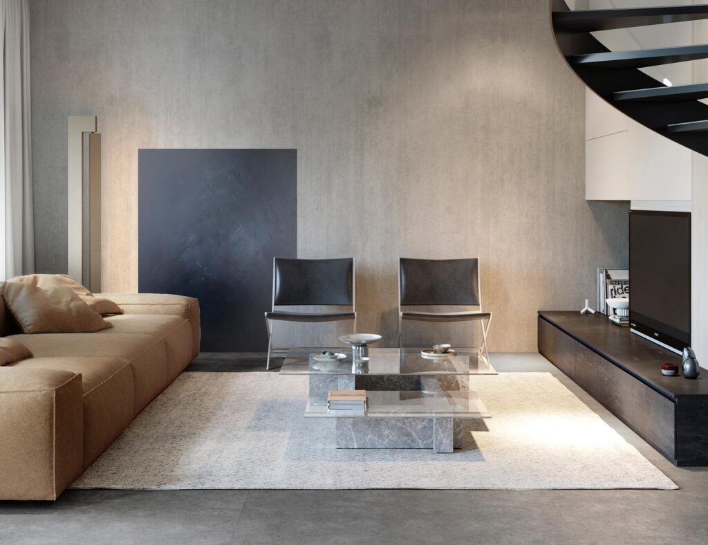 A Minimalist Living Room Design By Sivak+Partners
