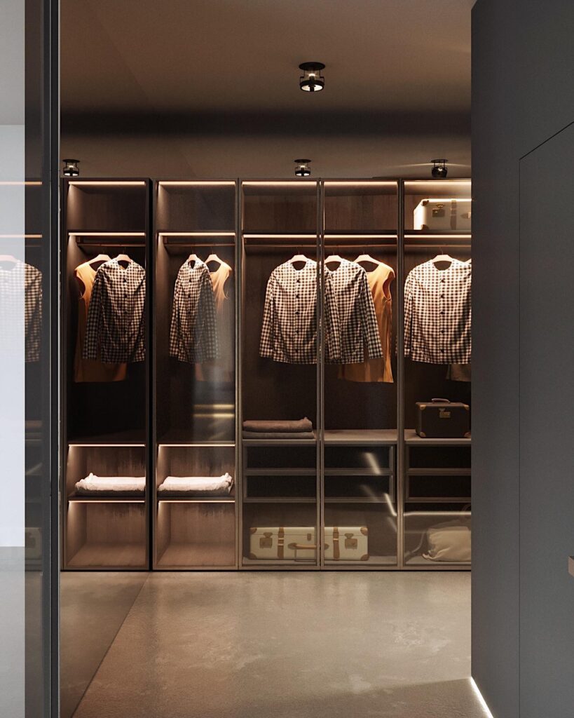 Minimalist Wardrobe Design by Sivak+Partners
