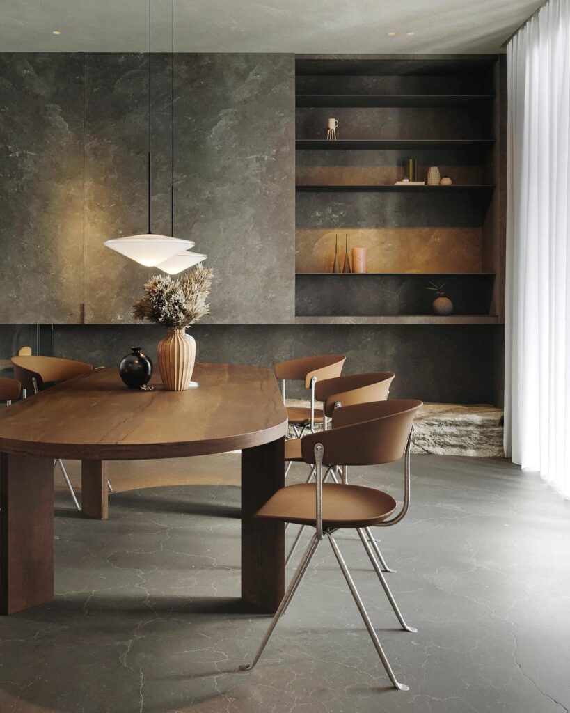 A Modern Dining Room Designed By Sivak+Partners