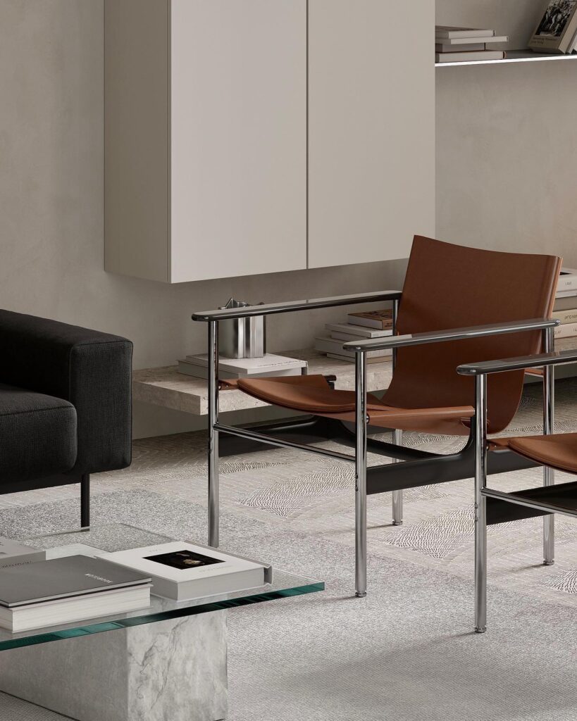 A Modern Interior Design with Sleek Furniture and Minimalist Decor