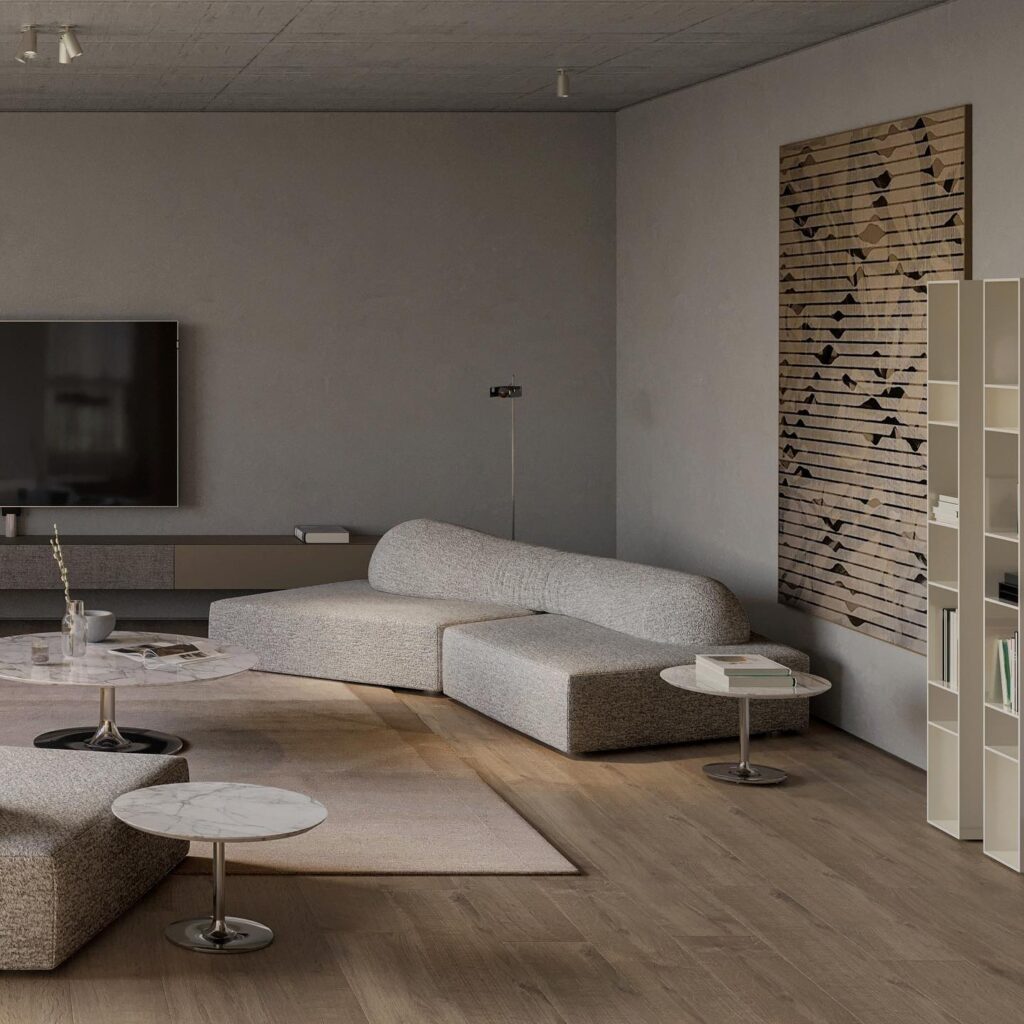 A Modern Interior Design With Minimal Furniture And Decor
