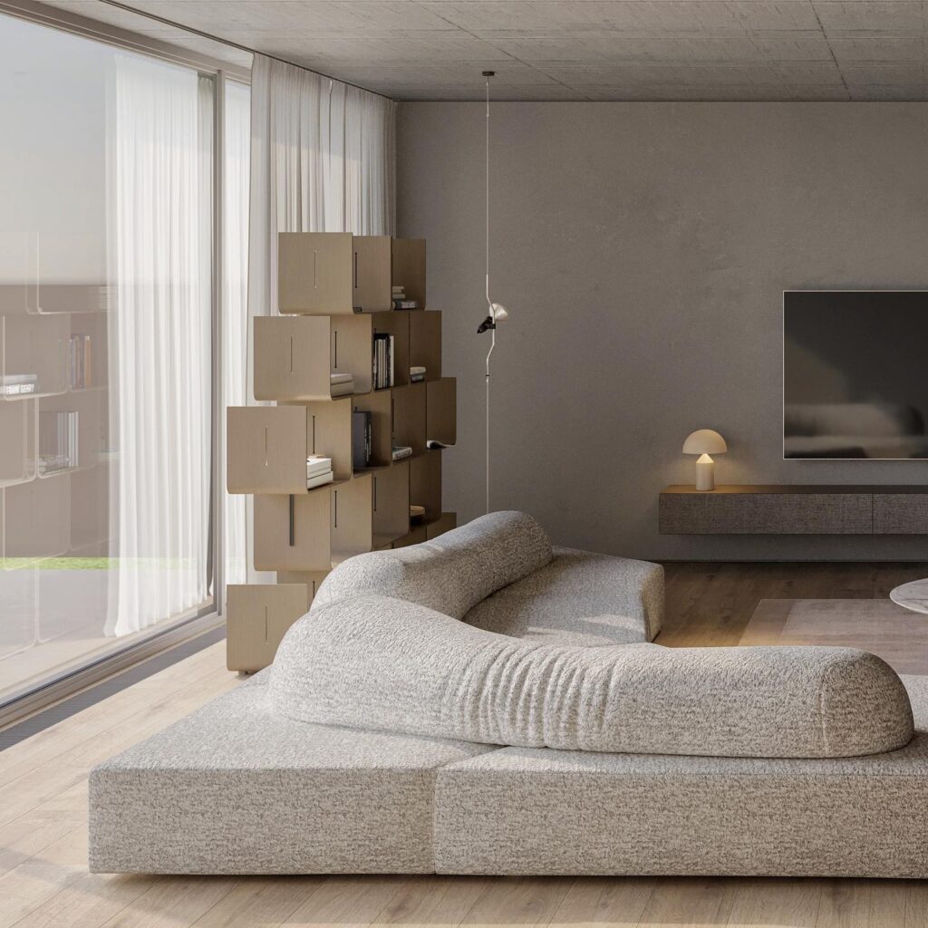 A Modern Living Room Design By Sivak+Partners