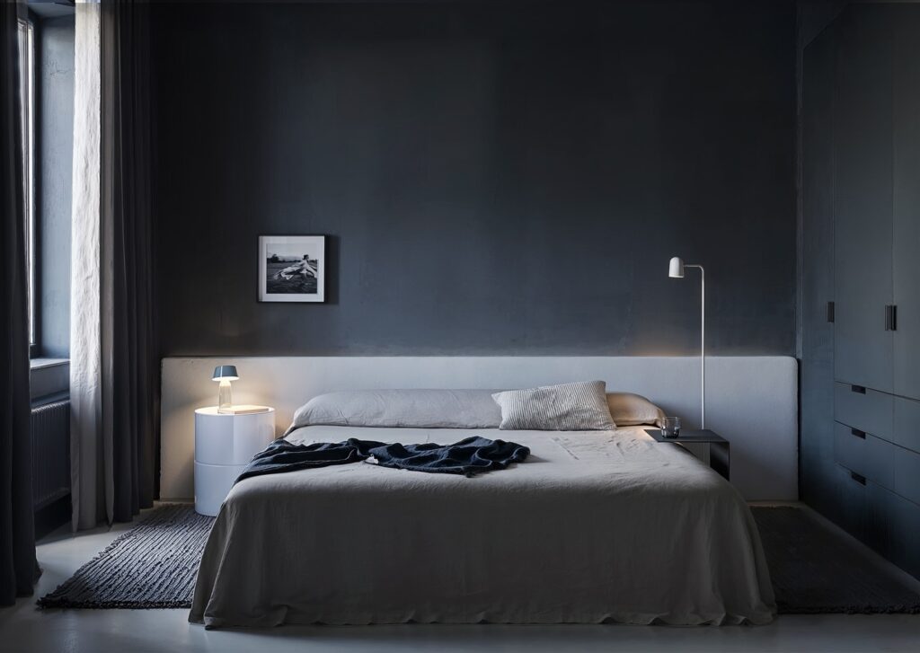 A Moody and Minimalist Bedroom Design by Sivak+Partners