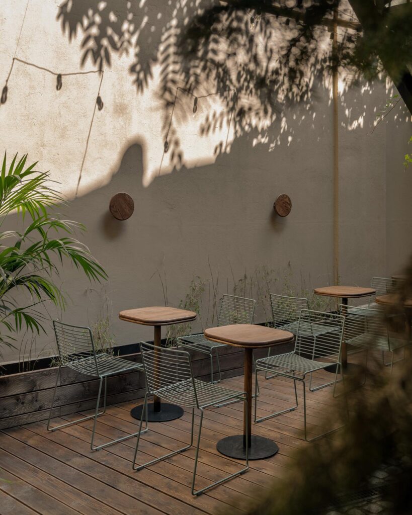 Outdoor Seating Area with Minimalist Design