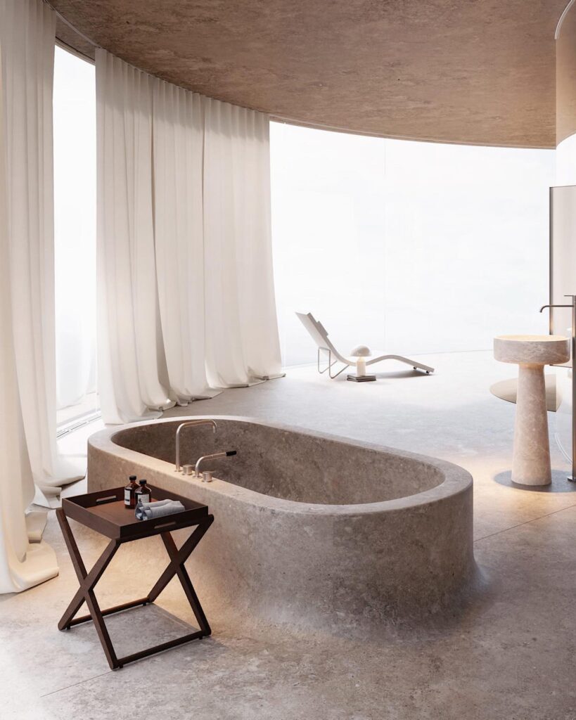 Spacious Bathroom Interior Designed by Sivak+Partners
