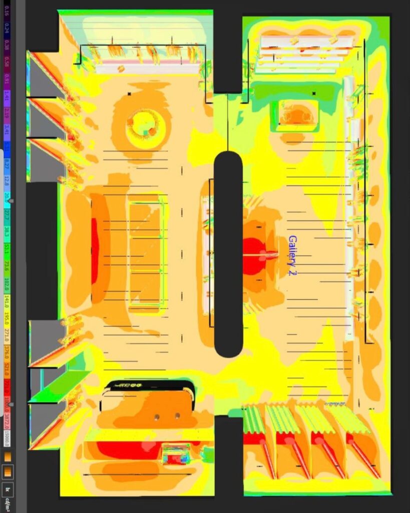 Vibrant Abstract Interior Design Composition by Sivak+Partners