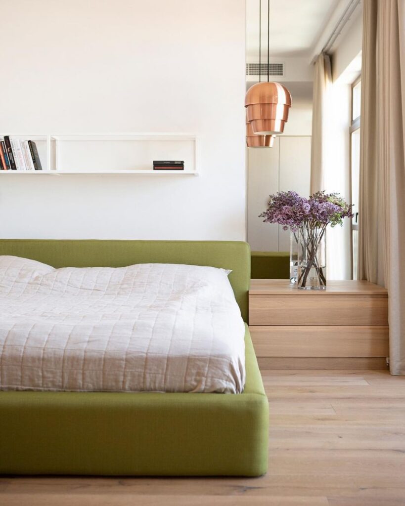 A cozy bedroom interior designed by Sivak+Partners