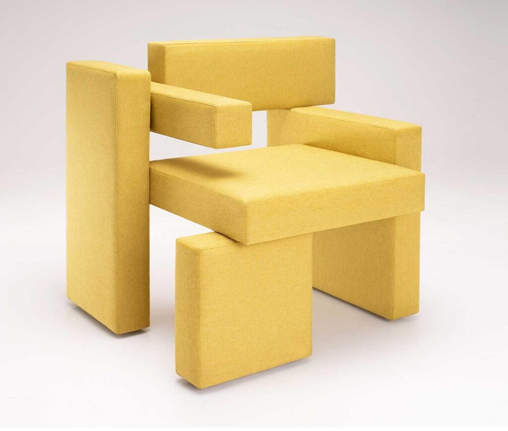 Geometric, Modular Furniture in Vibrant Yellow
