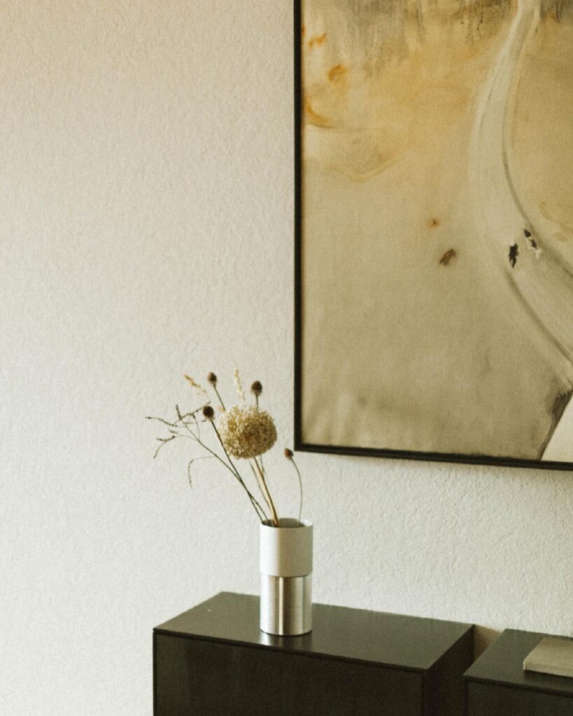 Minimalist Decor with Floral Arrangement