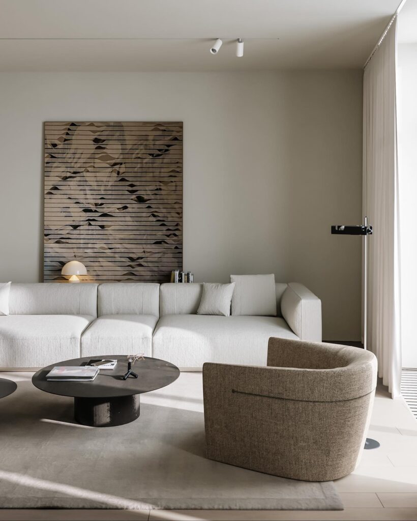 Minimalist Living Room Design by Sivak+Partners