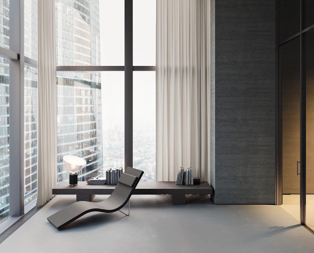 Modern Interior With City View