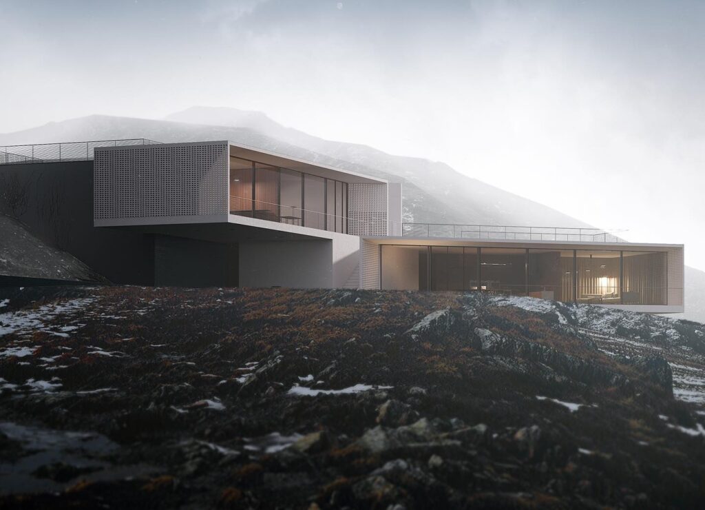Modern Mountainside Retreat