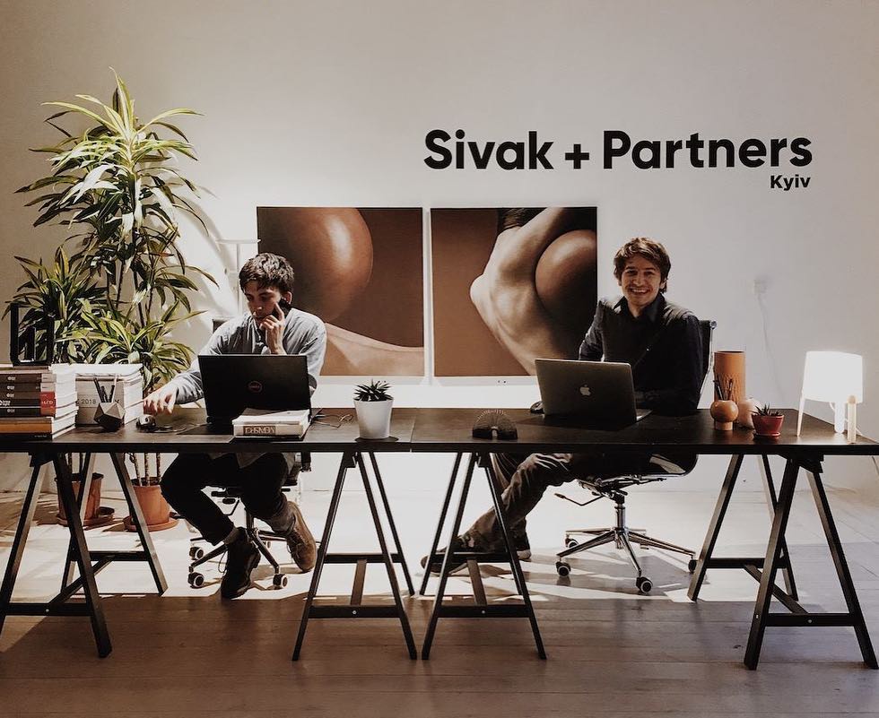 Interior of the Sivak + Partners Design Studio in Kyiv