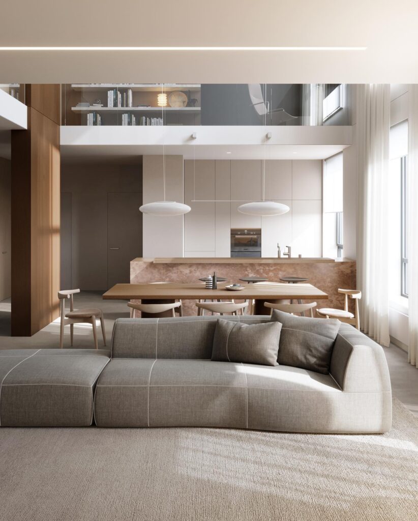 Spacious Interior Design With Minimalist Furnishings