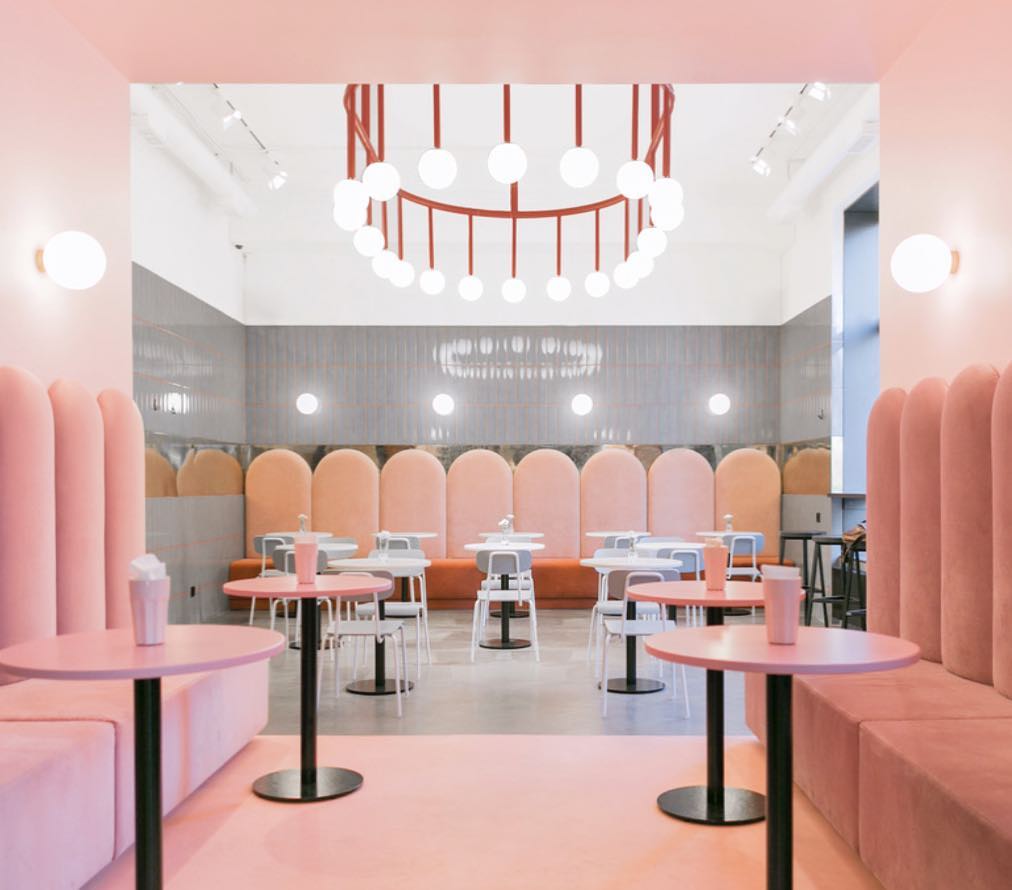 Vibrant Interior Design Space With Pastel Colors and Modern Furnishings