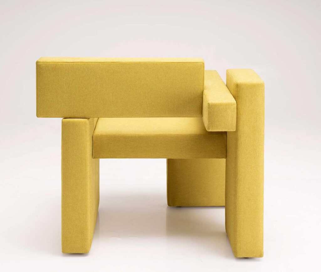 A Modern Yellow Armchair from Sivak+Partners Design Studio