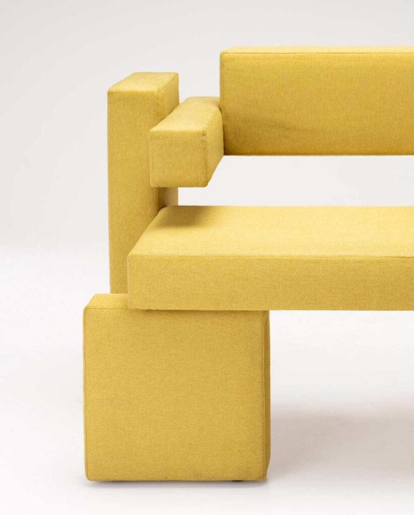 A Yellow Modular Sofa Design By Sivak+Partners